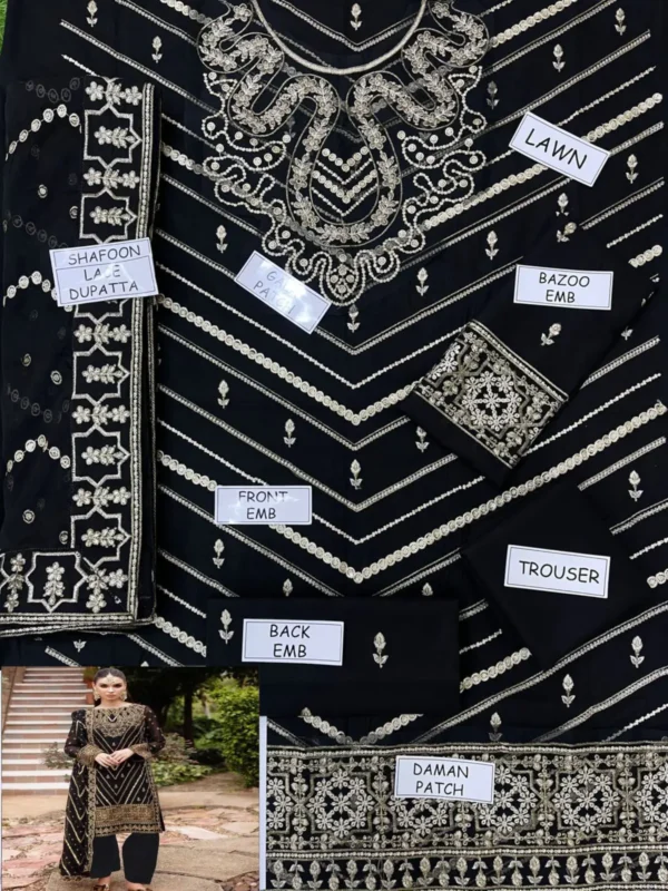 🌸Brand: Imrozia – Luxury Embroidered Lawn 🌸 - Image 6