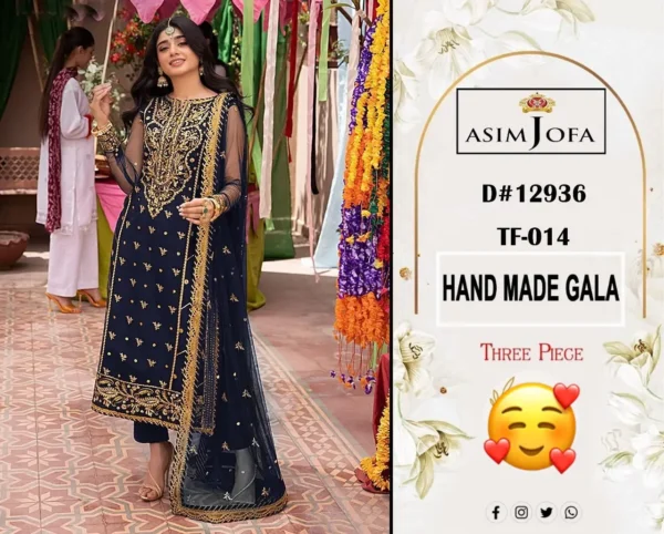 Lawn 3piece 96/88 | Asim Jofa - Image 4