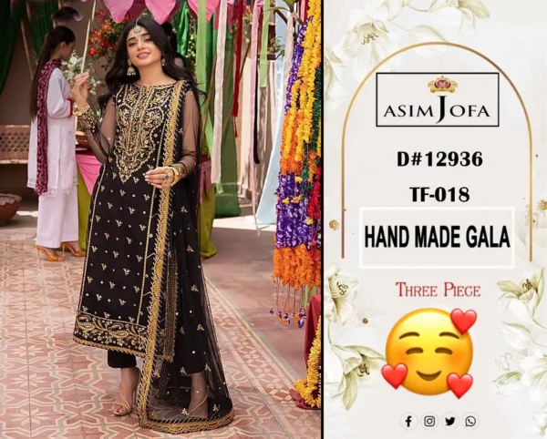 Lawn 3 piece 96/88 | Asim Jofa