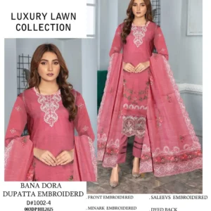 🌸3-piece embroidered lawn suit | Minha Eid Collection 🌸