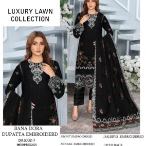 🌸3-piece embroidered lawn suit | Minha Eid Collection🌸